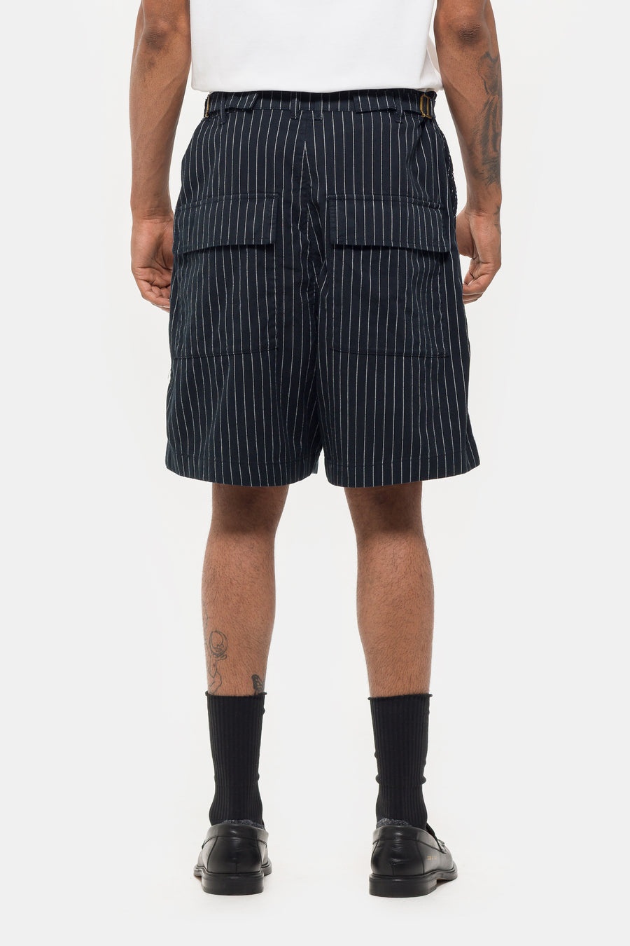 Aoshi Short in Black Pinstripe - 3