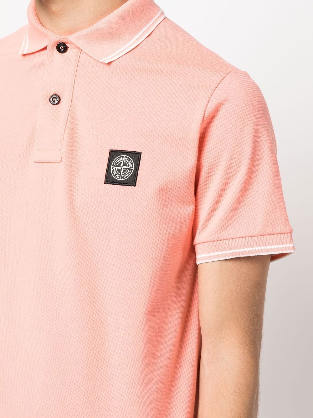 Compass-patch polo shirt - 5