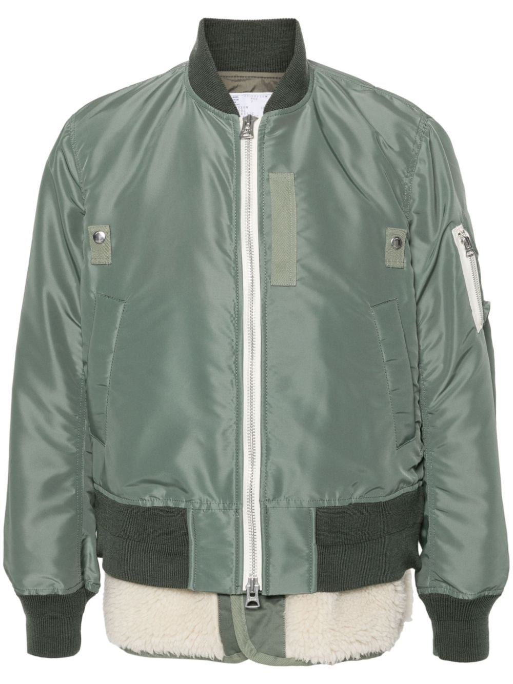 Sacai Men Bomber Jacket With Stitching - 1