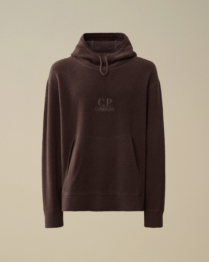 Wool Polar Fleece Hooded Sweatshirt 1