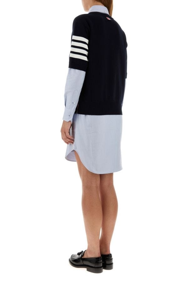 ワンピース Thom Browne Two-Tone Cotton Shirt Dress Thom Browne Two-tone cotton shirt dress | gebnegozionline