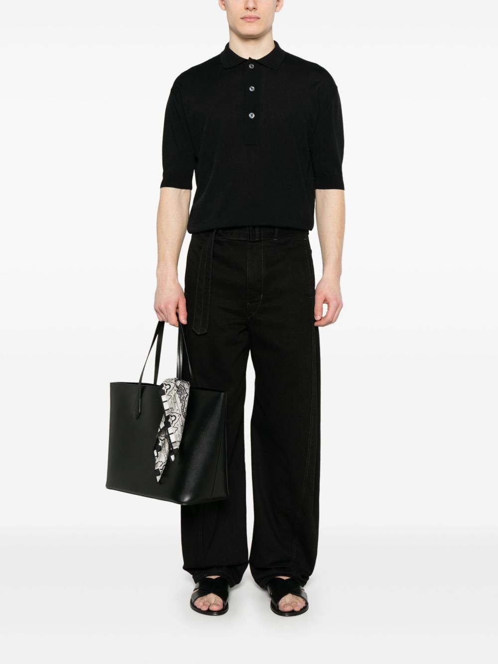 knitted polo shirt - 2