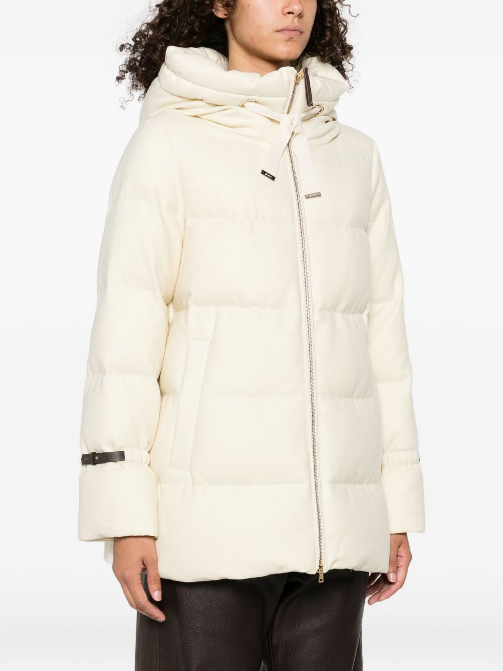 hooded quilted jacket - 3