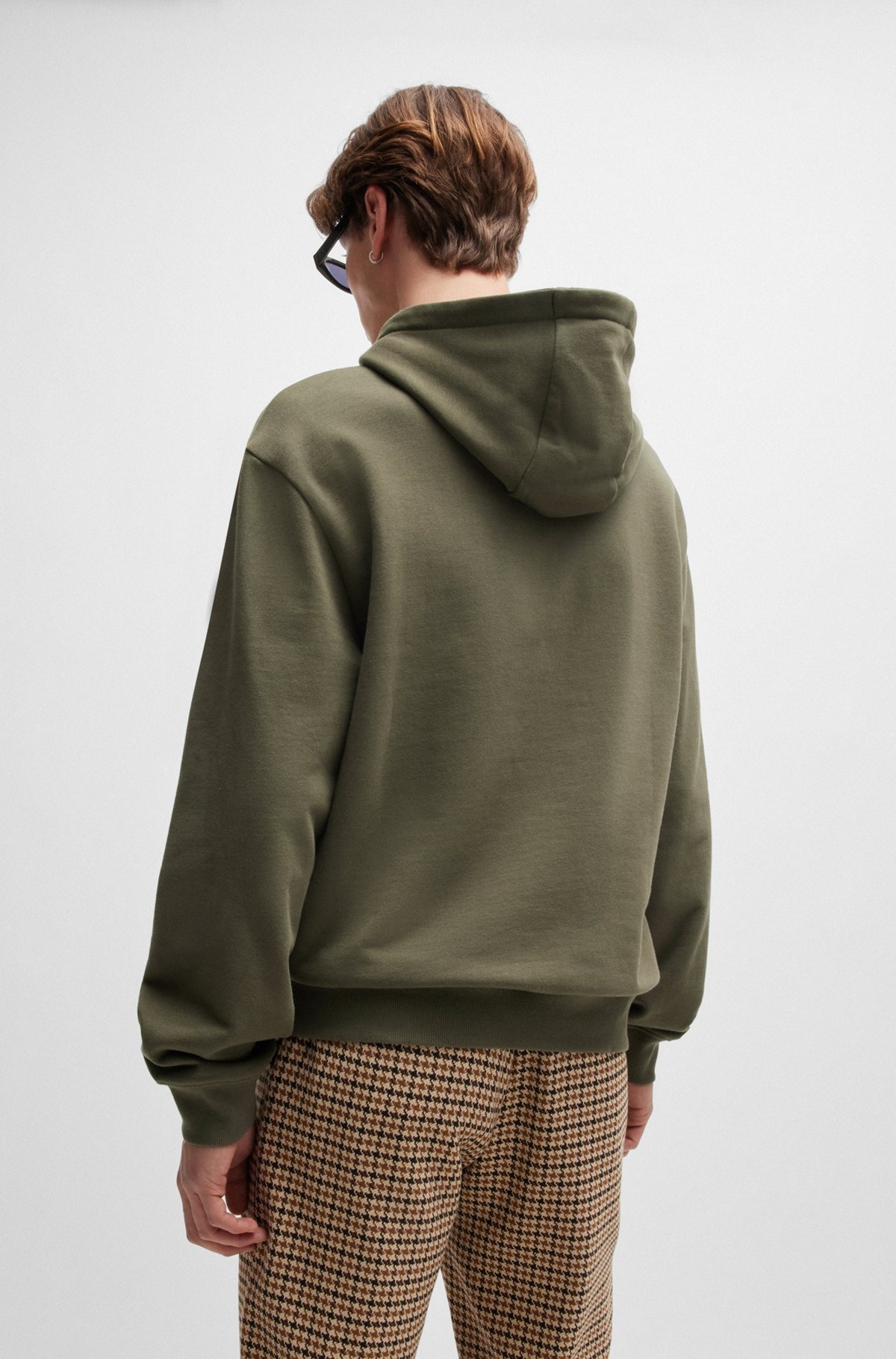 COTTON-TERRY RELAXED-FIT HOODIE WITH LOGO PRINT - 5