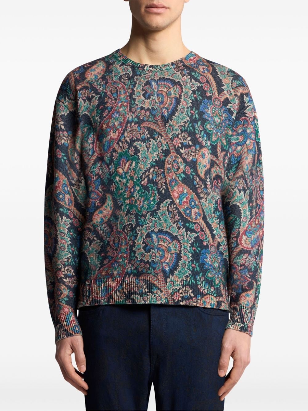 floral intarsia-knit jumper - 3