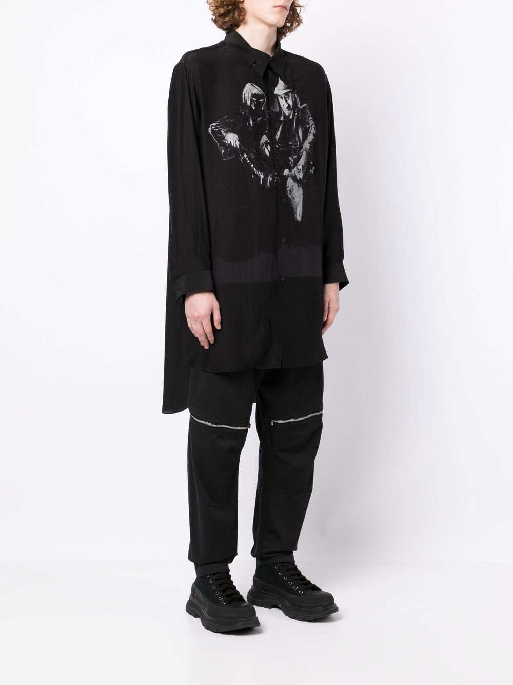 GRAPHIC-PRINT COTTON SHIRT - 5