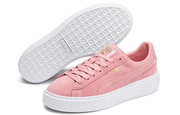 (WMNS) PUMA Suede Platform 'Pink White' 362223-14 - 3