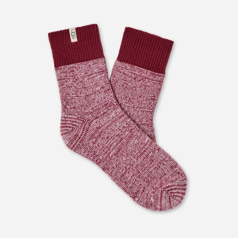® Women's Rib Knit Slouchy Quarter Knit/Recycled Materials in Coffee Berry - 1