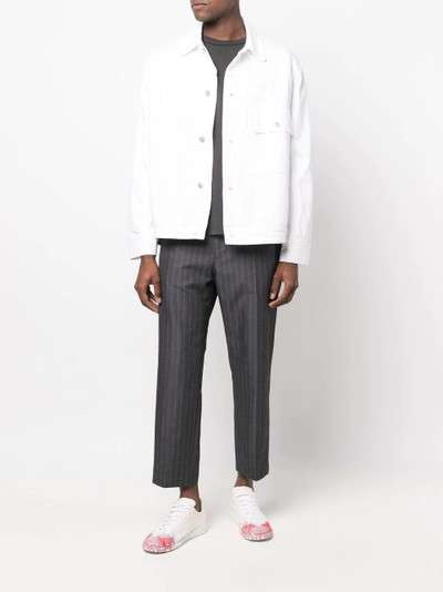 Junya Watanabe MAN pinstripe-pattern straight-leg trousers outlook