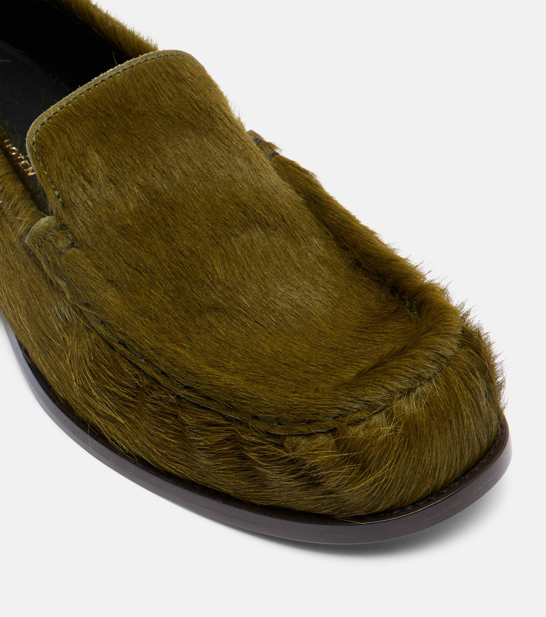 Calf hair loafers - 5