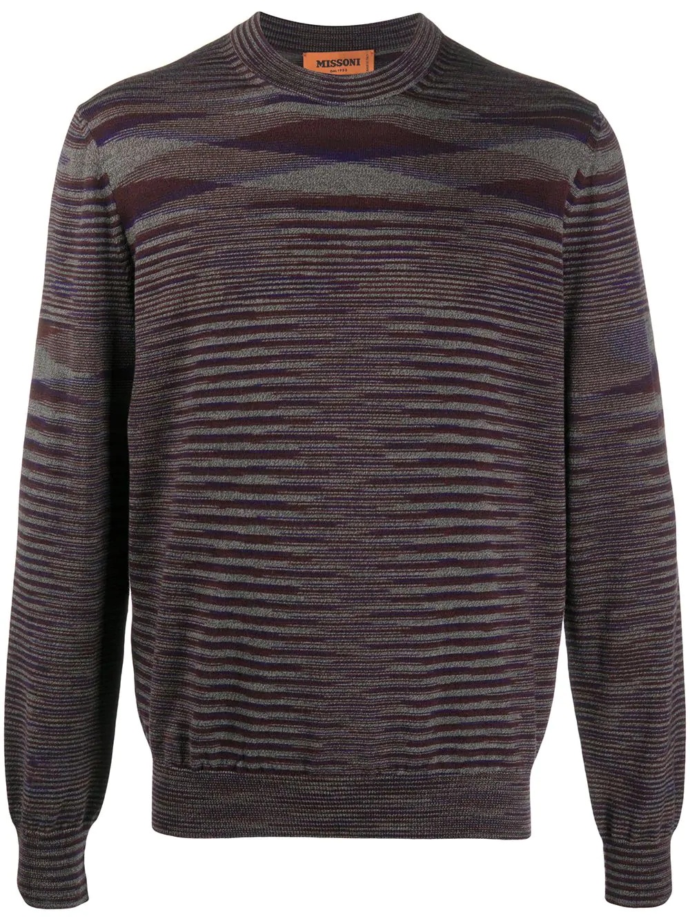 gradient wool knit jumper - 1