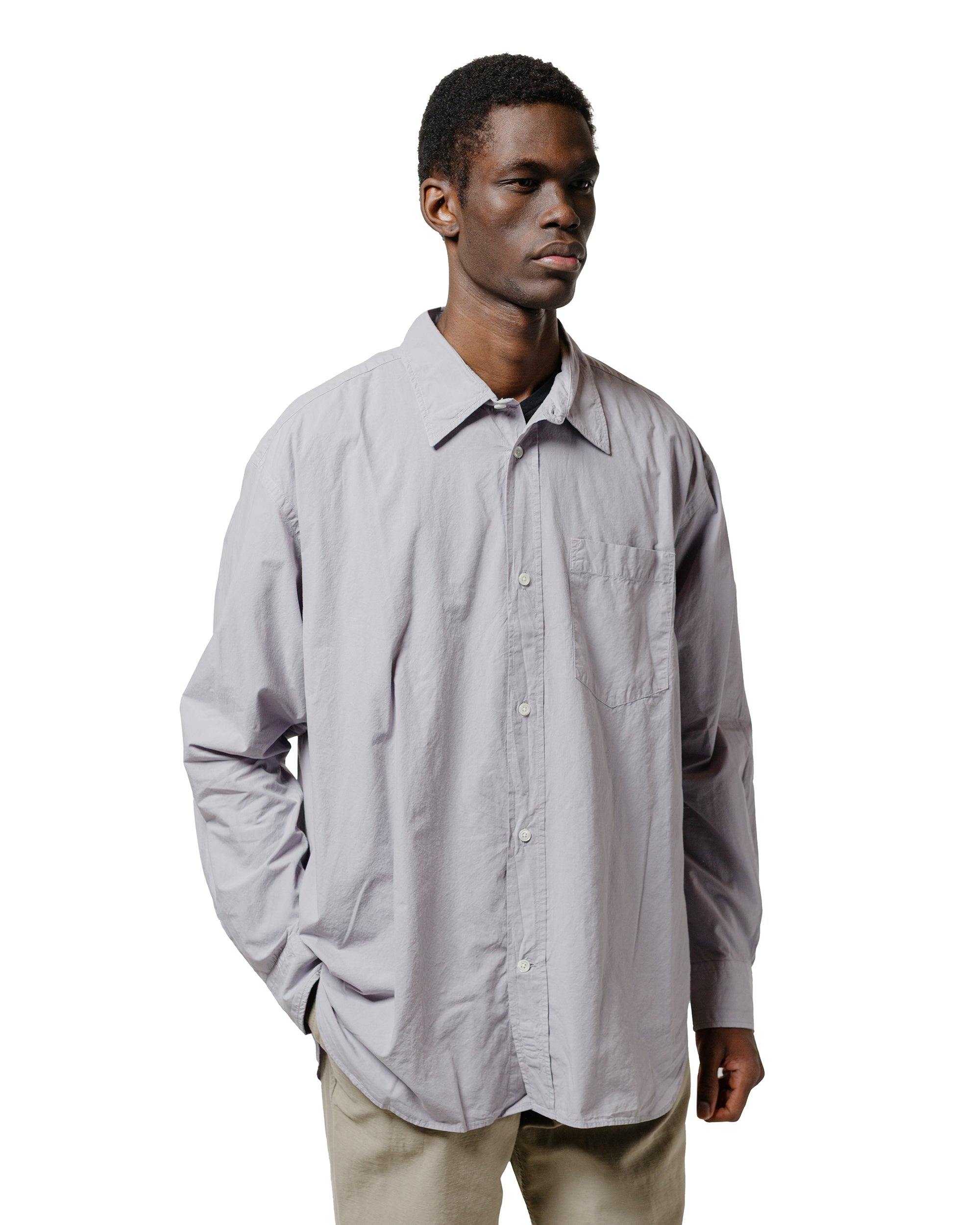 Mo Cotton Tencel Shirt Crocus Purple - 2