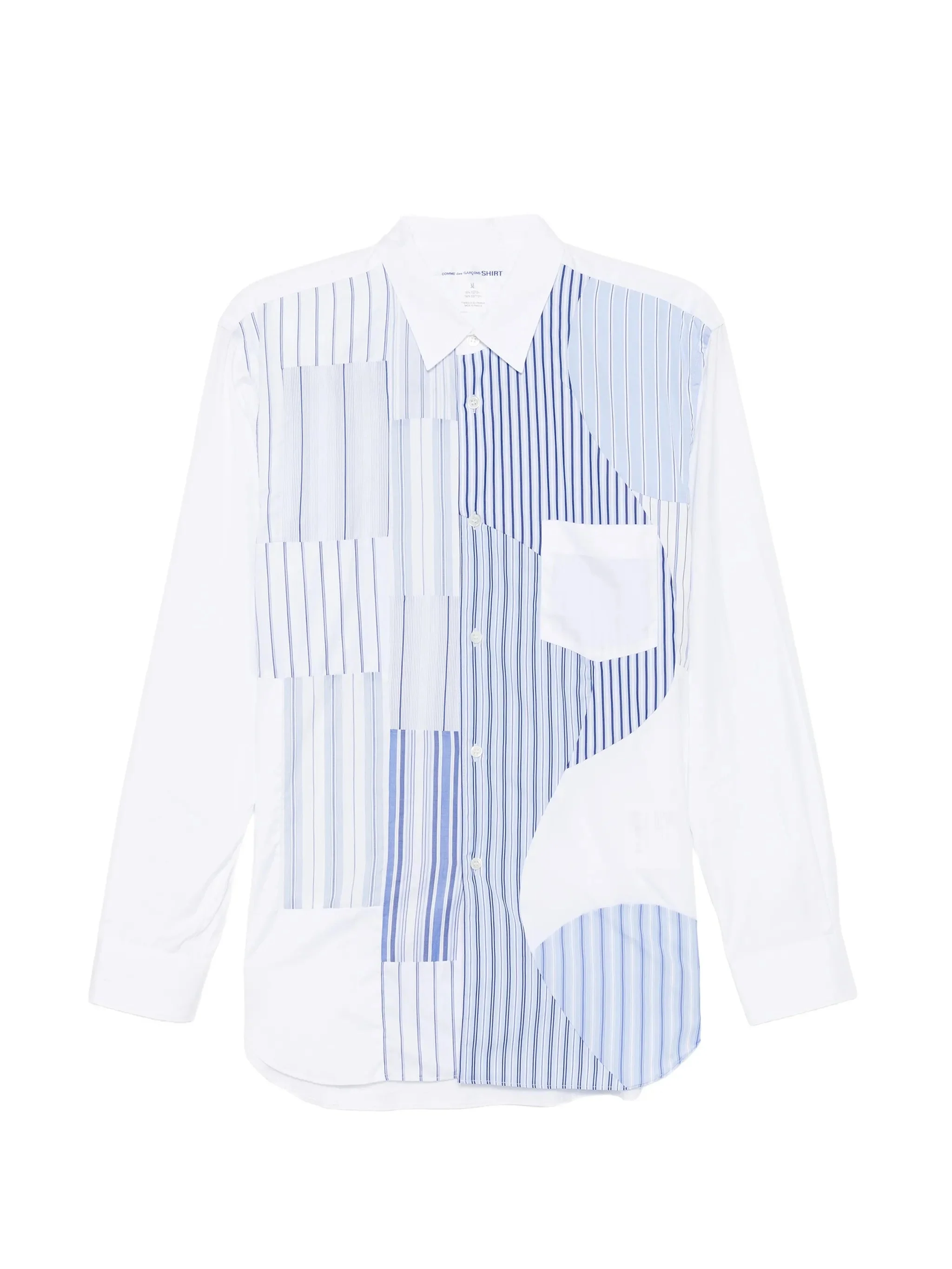 PATCHWORK STRIPED SHIRT - 1