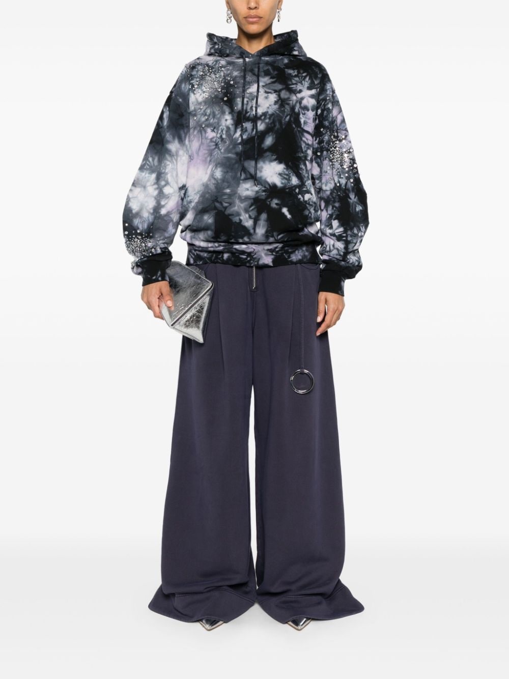 ring-detail trousers - 2