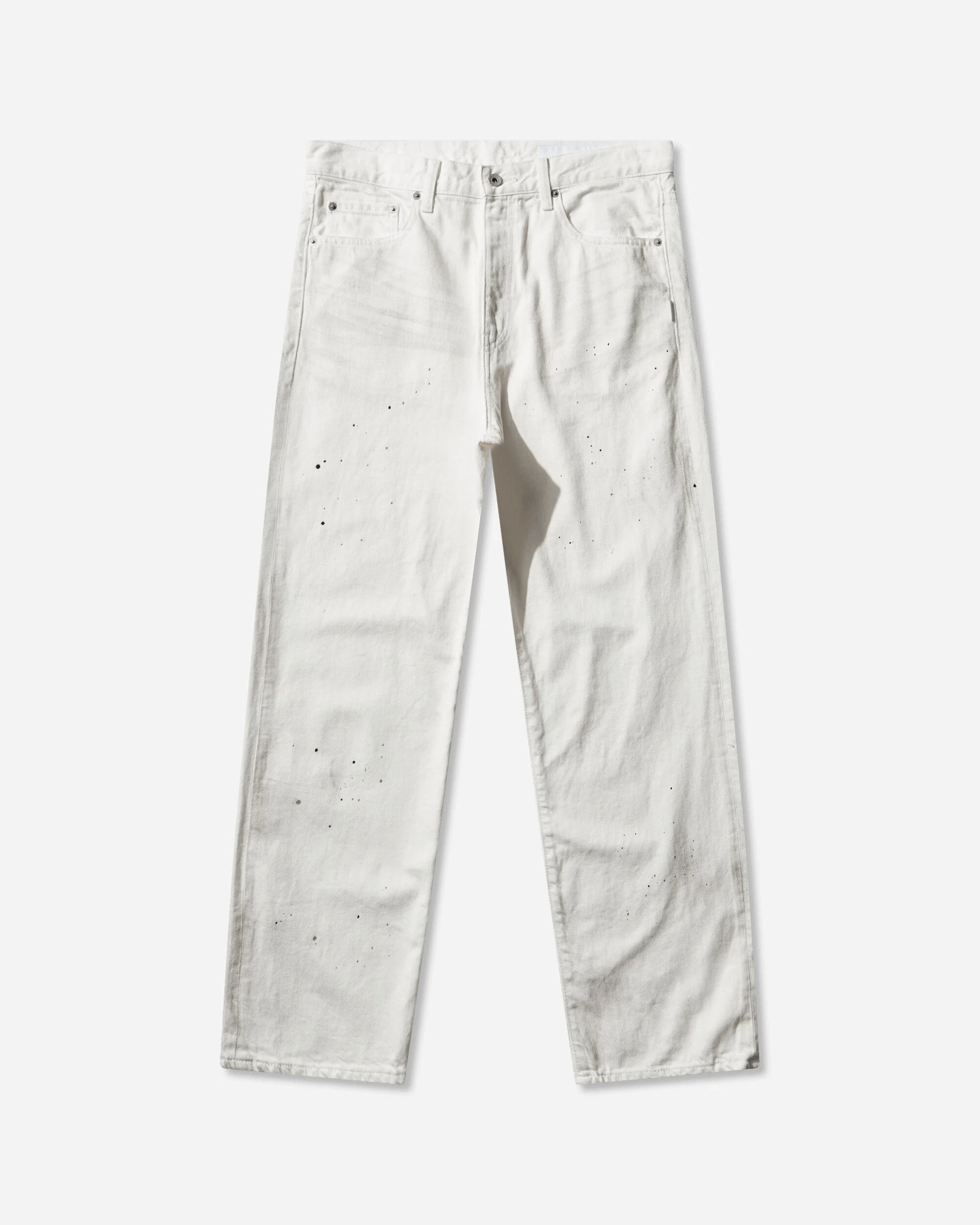 Men's BW Washed DP Basic Pants White - 1