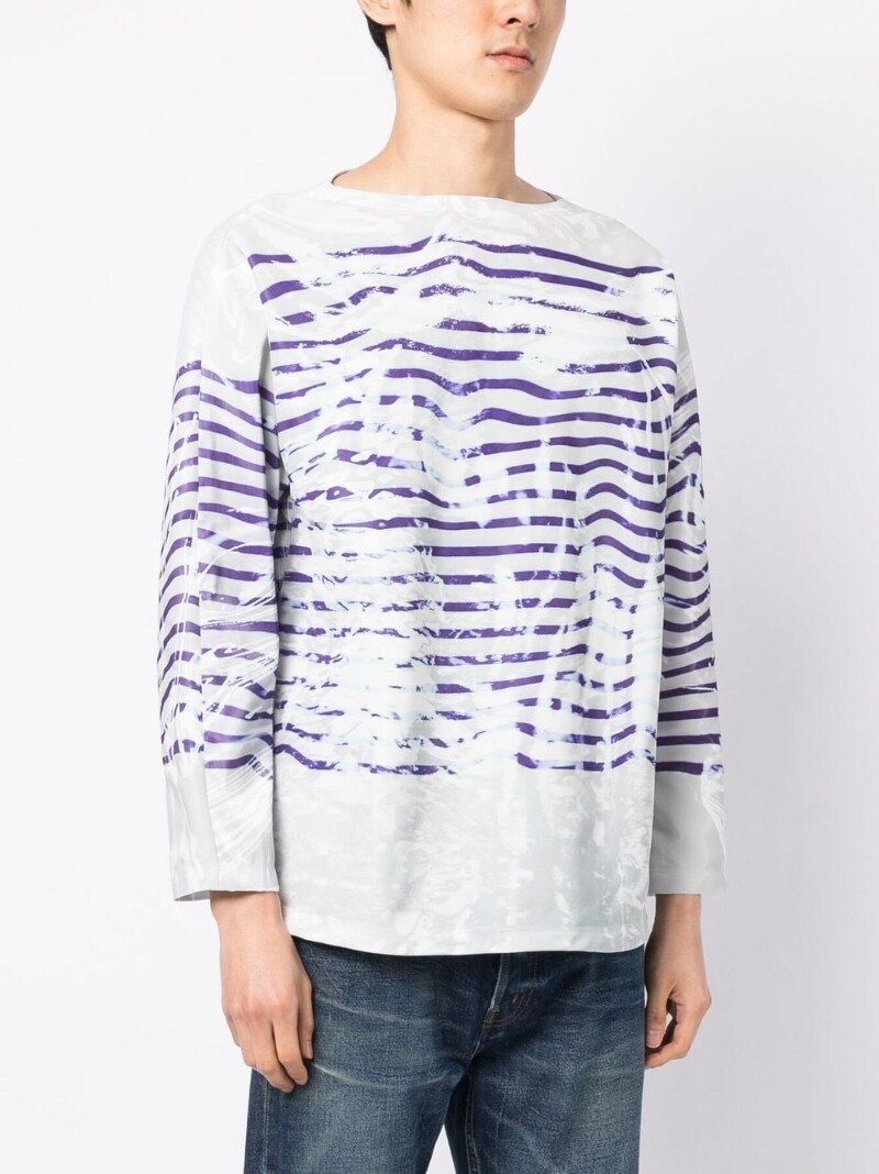 graphic-print long-sleeved top - 3