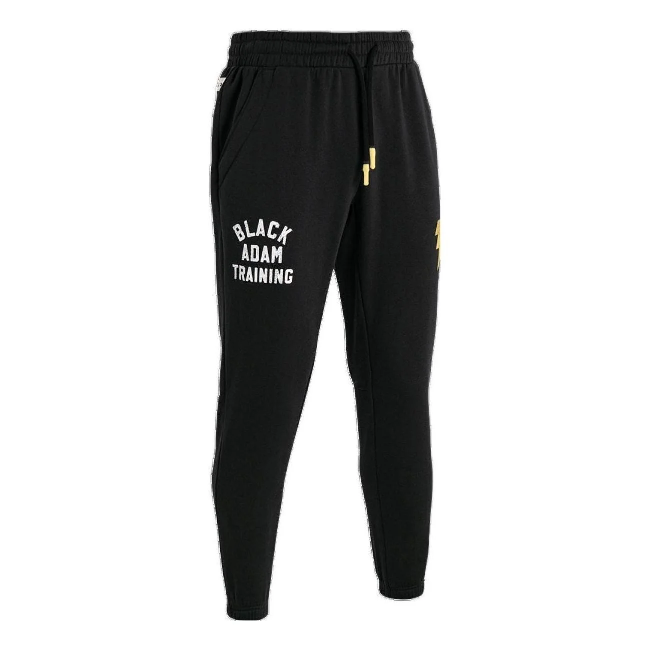 Under Armour Project Rock Black Adam Rival Fleece Pants 'Black Yellow' 1377750-001 - 1