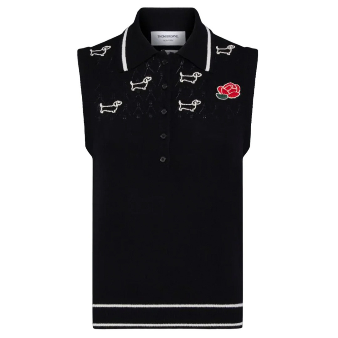 Emb Hector And Rose Pointelle Polo - 1