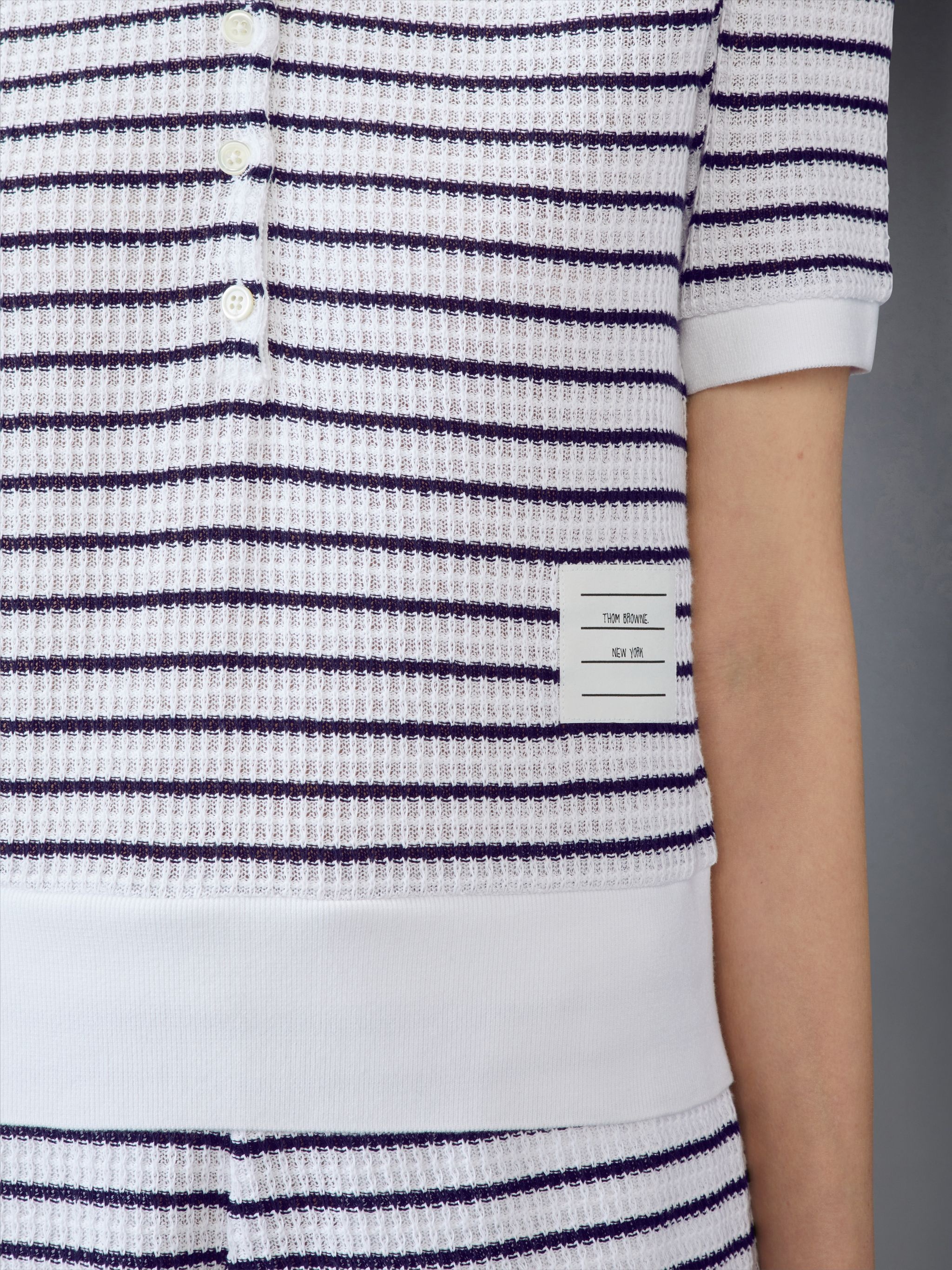 TEXTURED COTTON POLO - 5