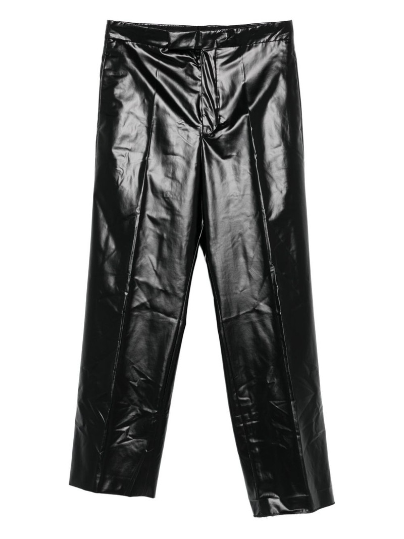 patent-finish trousers 1