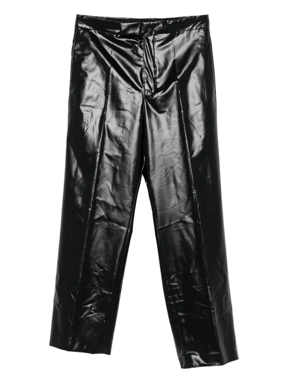 patent-finish trousers - 1