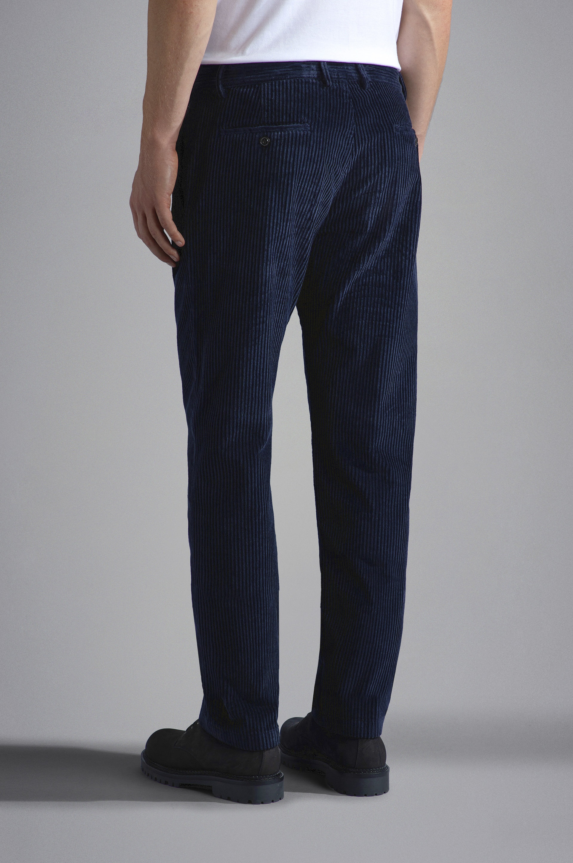 STRETCH VELVET CHINO TROUSERS - 3