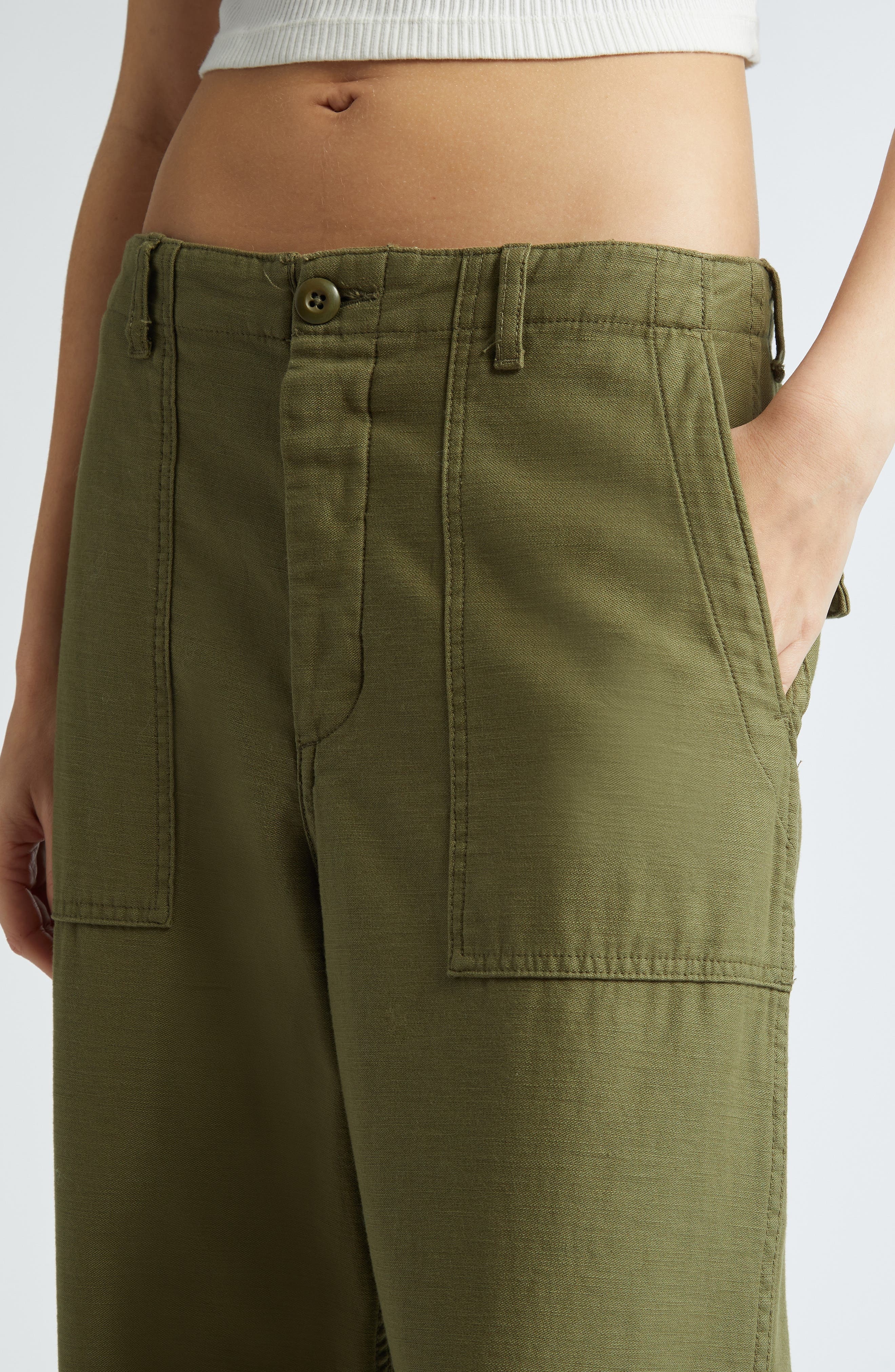 Wide Leg Utility Pants - 5
