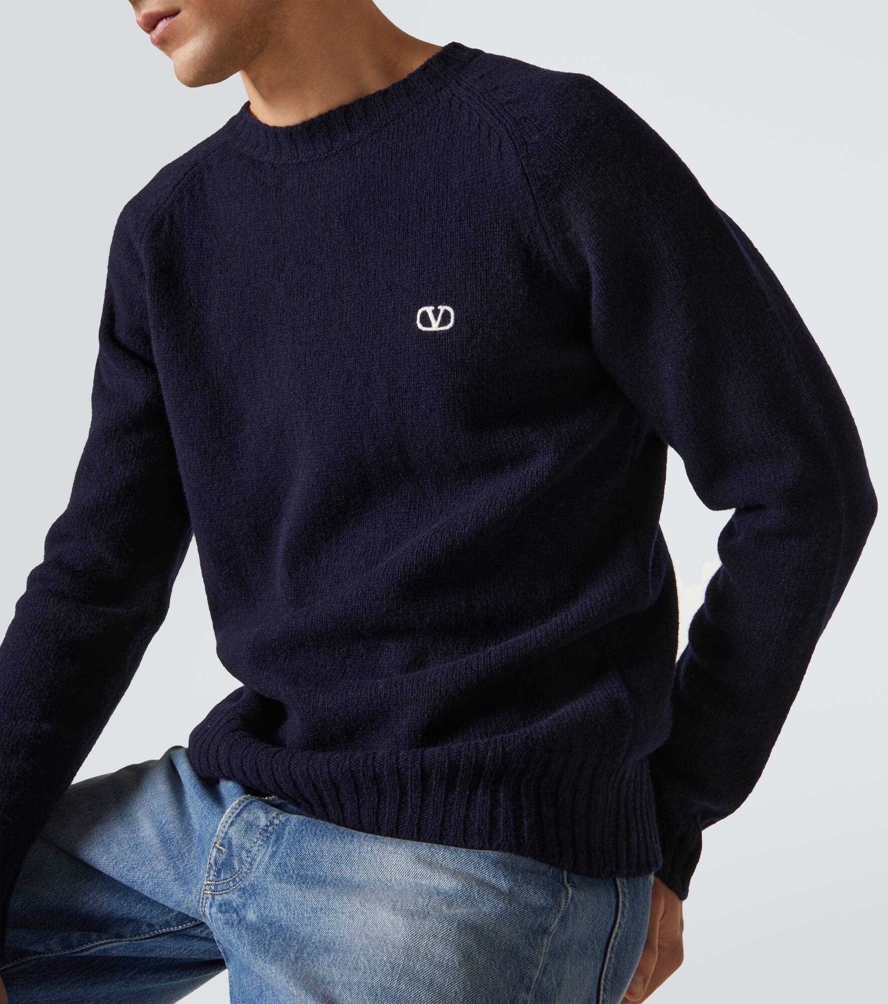 VLogo Signature wool sweater - 5