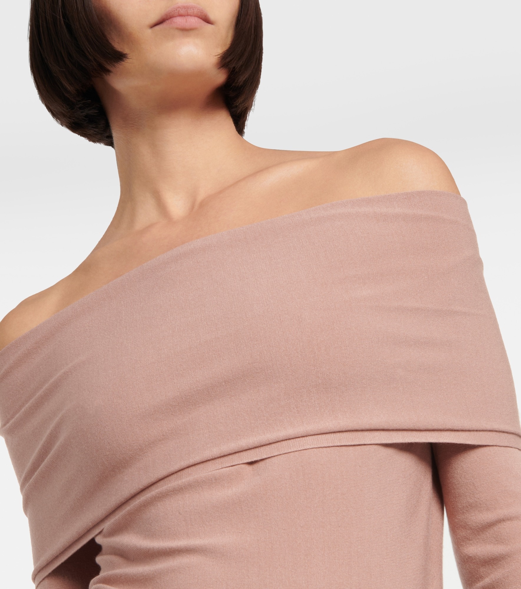 Off-shoulder jersey top - 4
