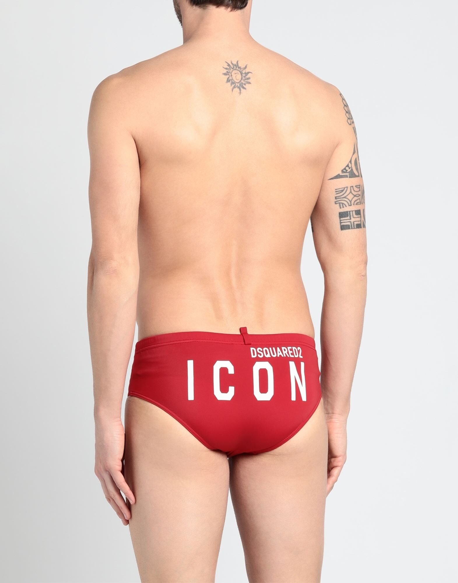 Red Men's Swim Briefs - 3