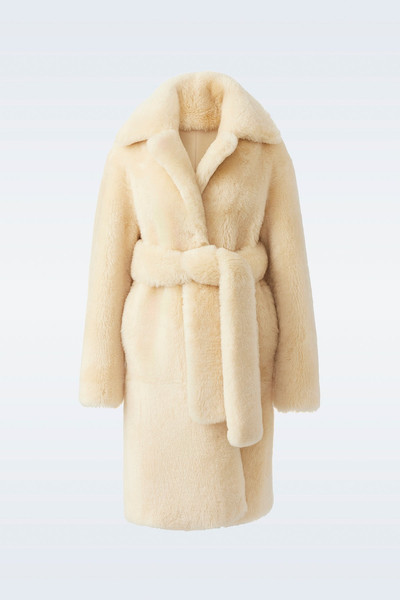 MACKAGE ETIENNE Shearling coat with belt outlook