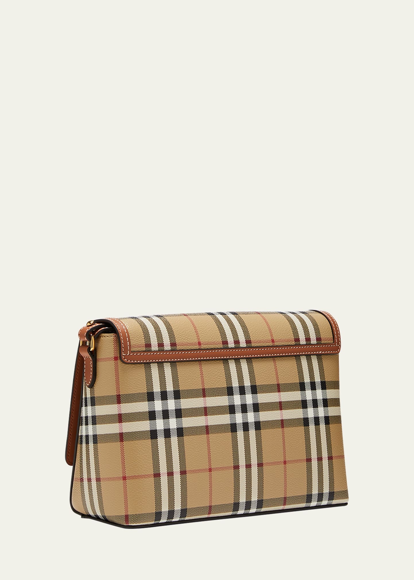 Note Check Flap Crossbody Bag - 3