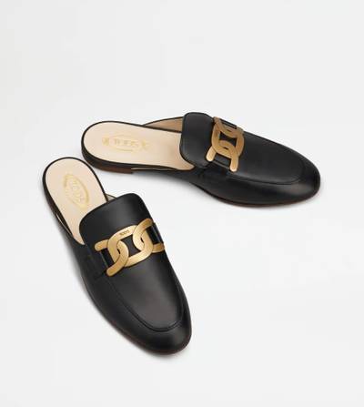 Tod's MULES IN LEATHER - BLACK outlook
