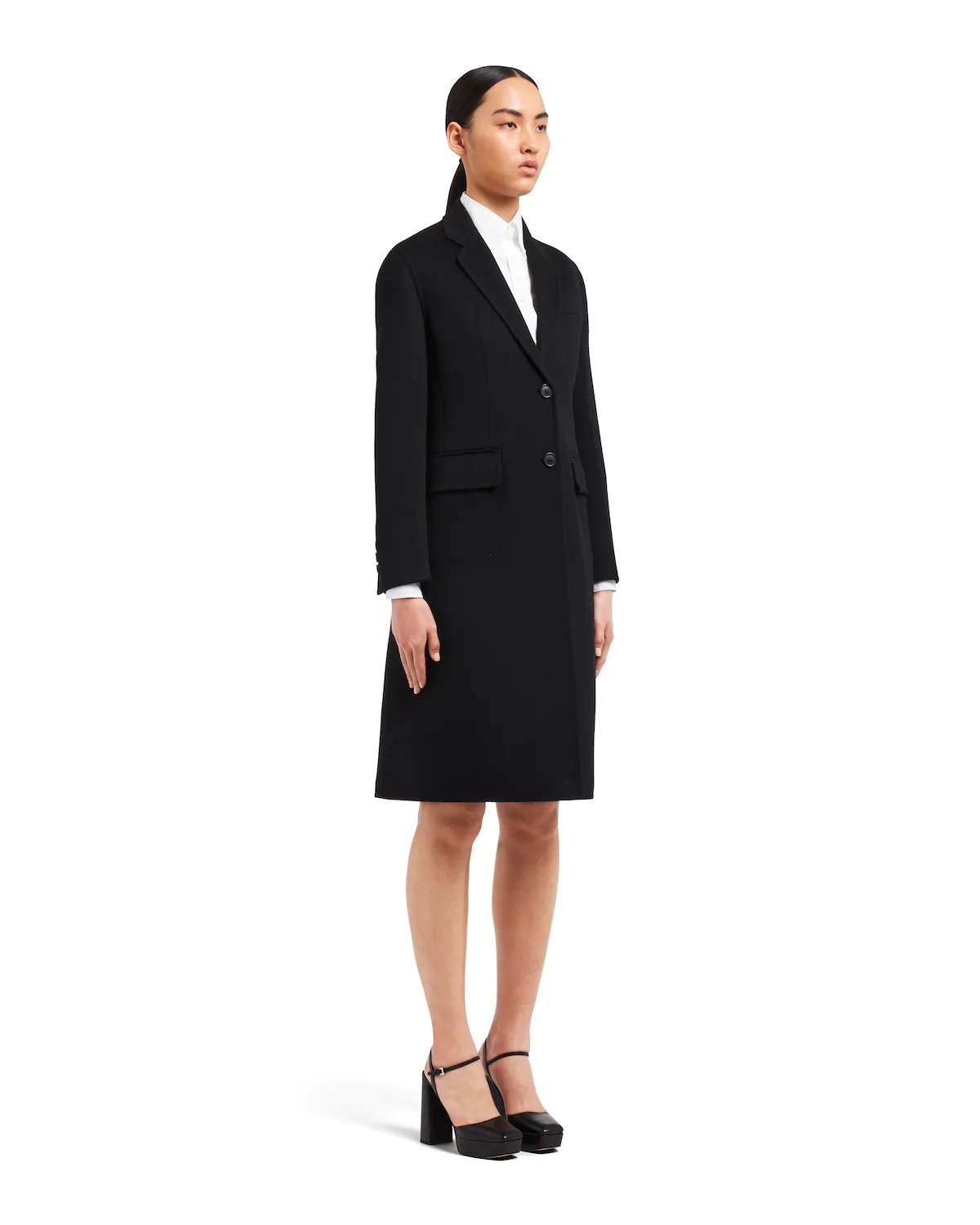 Wool gabardine coat - 3