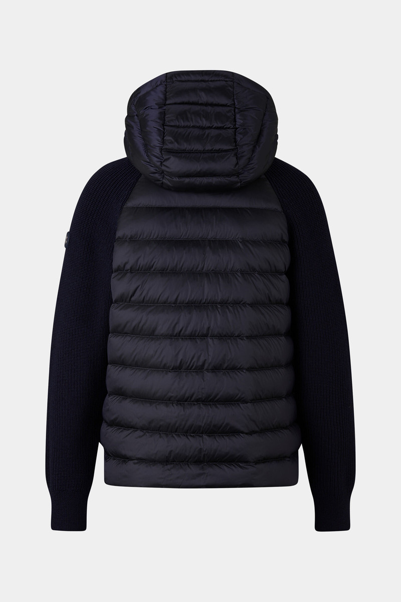 BOGNER Pamy hybrid knit jacket in Navy blue outlook
