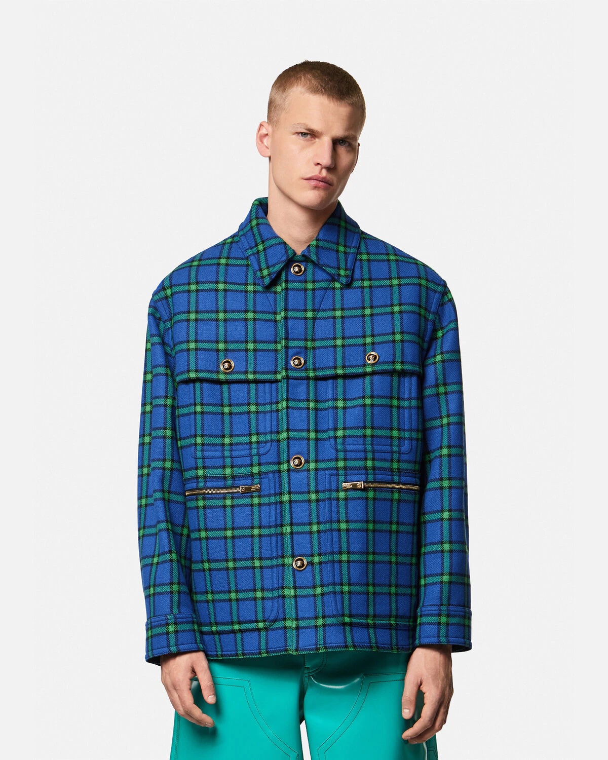 Checked Wool Jacket - 3