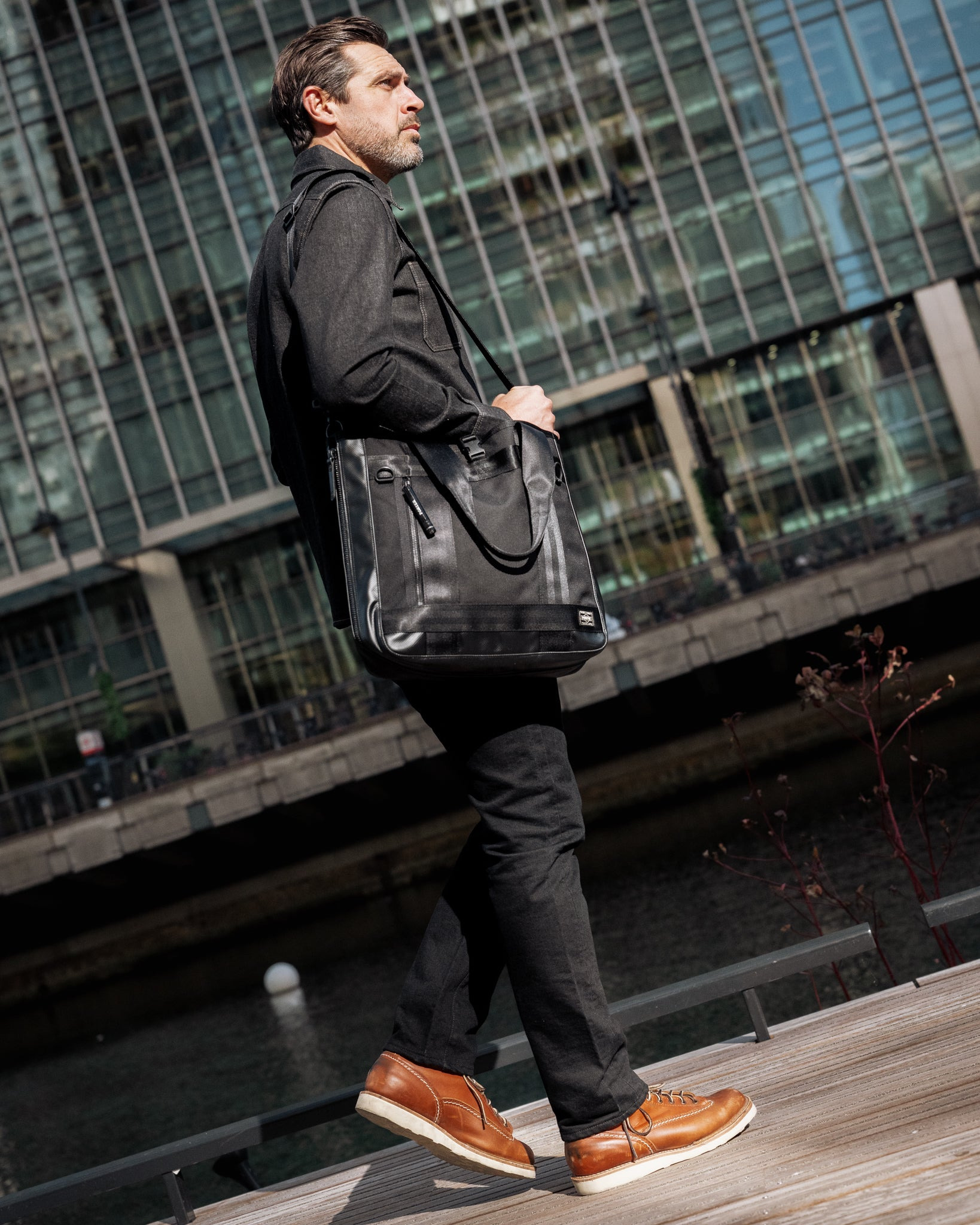 PORTER - YOSHIDA & CO. - HEAT 2WAY TOTE BAG - BLACK - 4