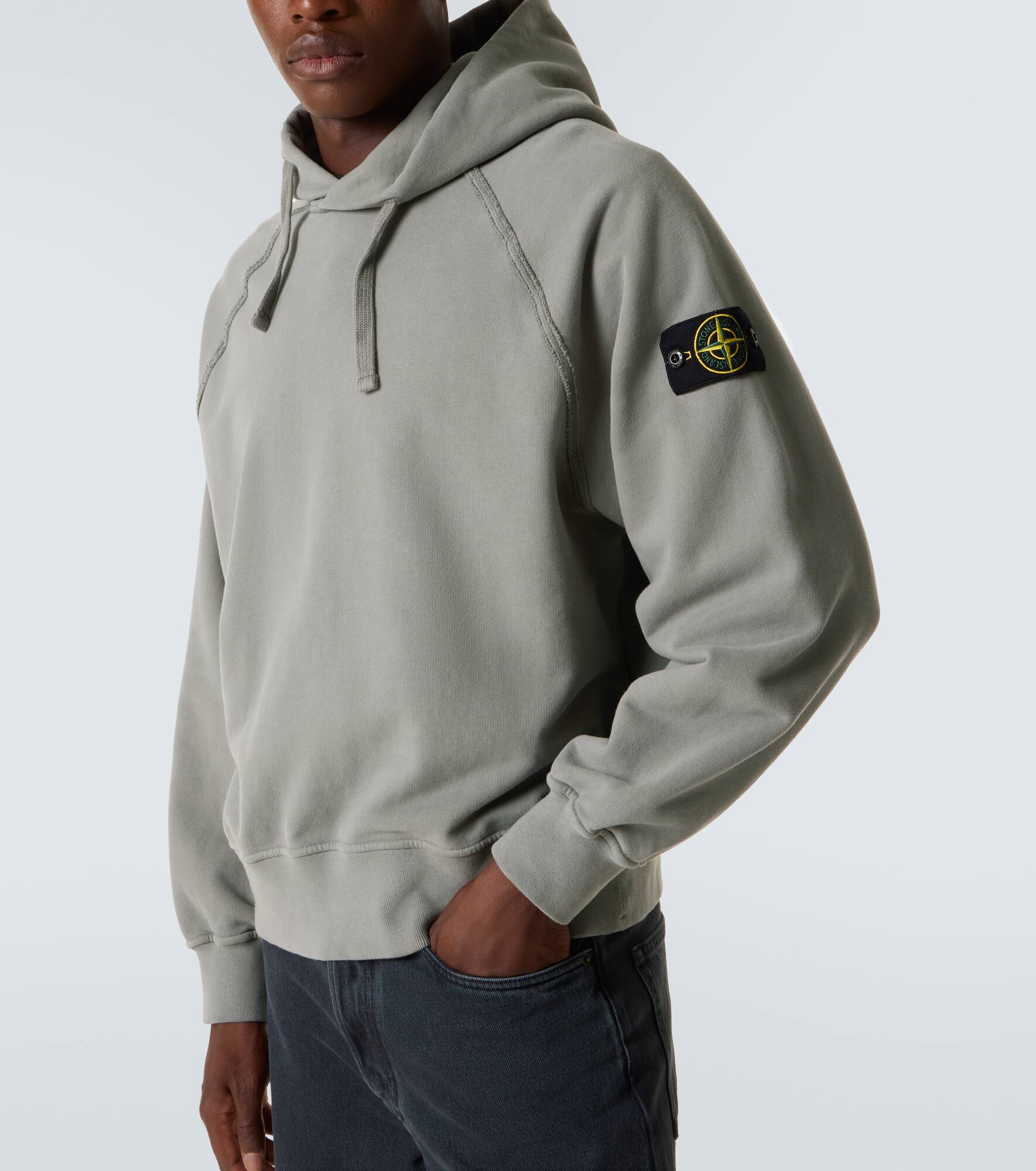 Compass cotton jersey hoodie - 5
