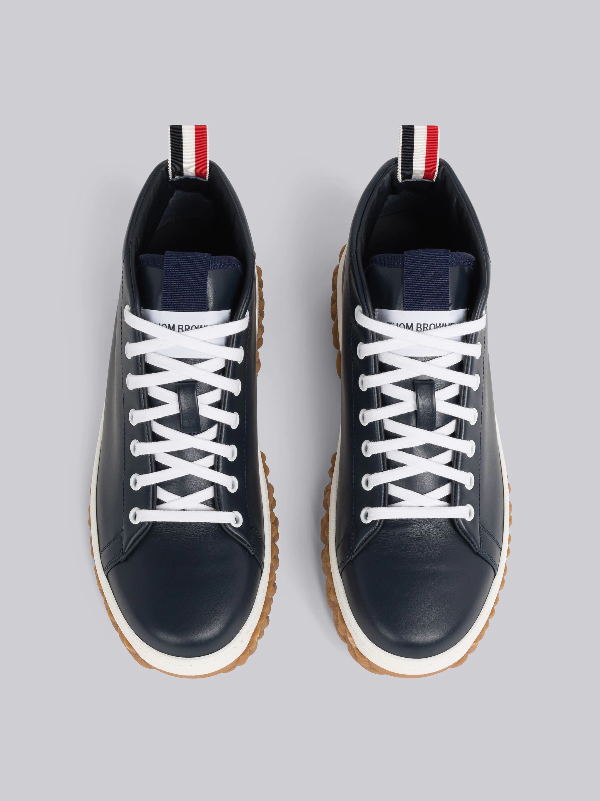 Cable Knit Sole Mid Top Court Sneaker - 4