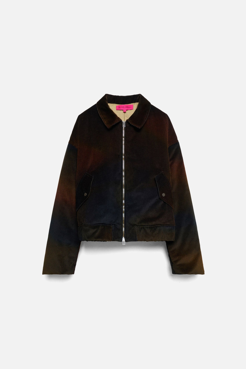 OMBRE CORD BOXY JACKET 1