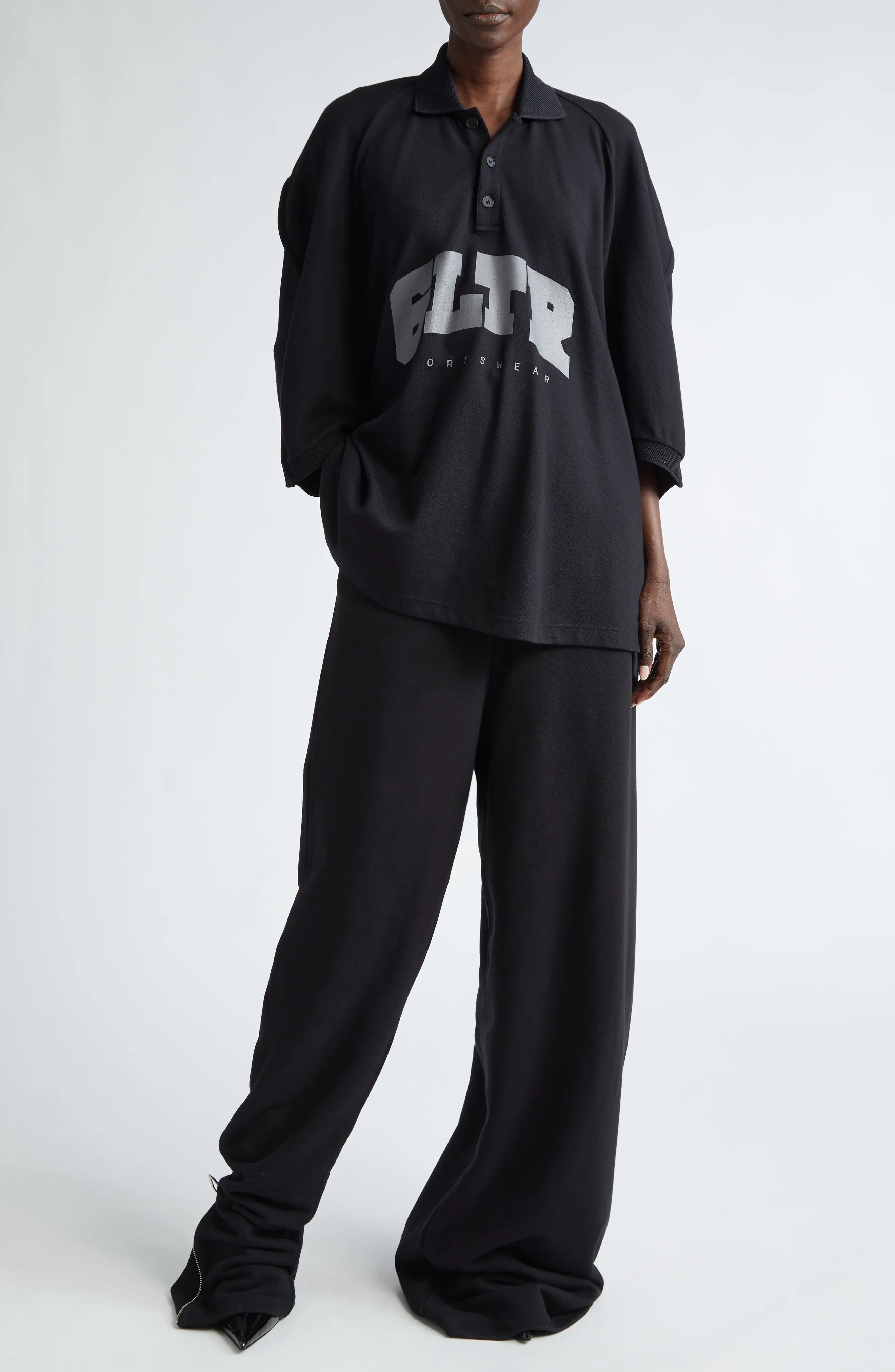 トップス jean paul gaultier x shayne oliver polo Jean Paul Gaultier Black Shayne Oliver Edition 'The GLTR