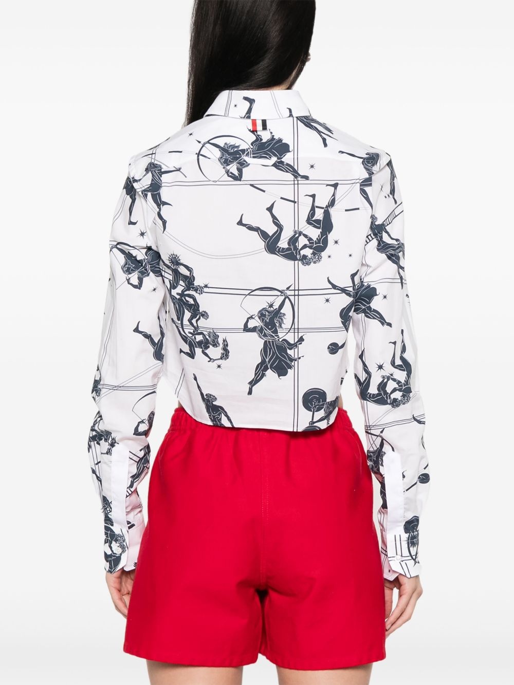 cropped pointed-collar shirt - 4