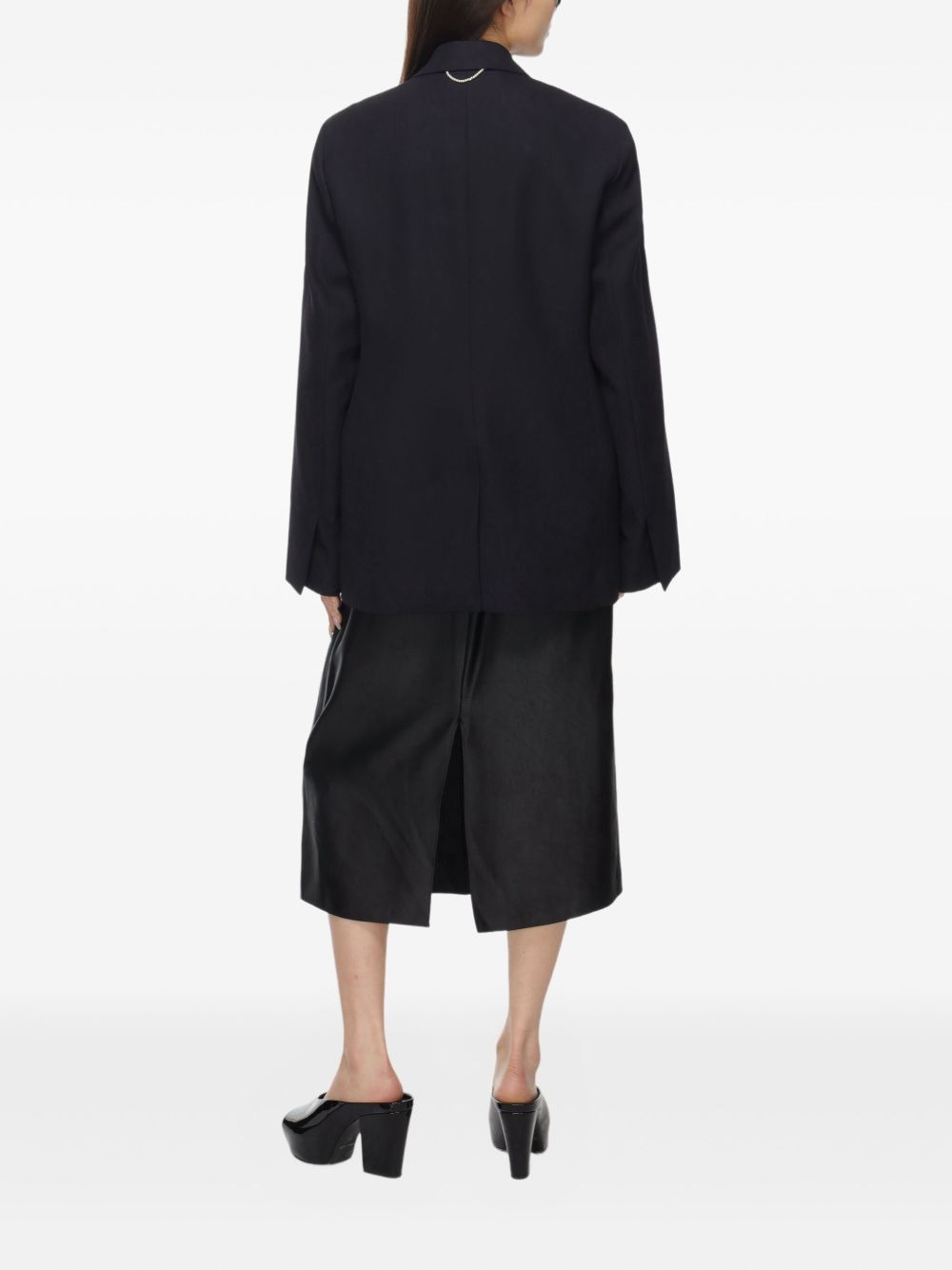 double-breasted wool jacket - 4