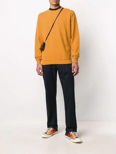 Sunspel crew neck cotton sweatshirt outlook