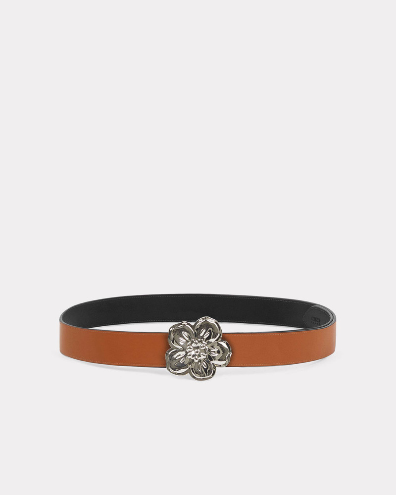 KENZO 'Boke Flower' wide reversible leather belt for Men outlook