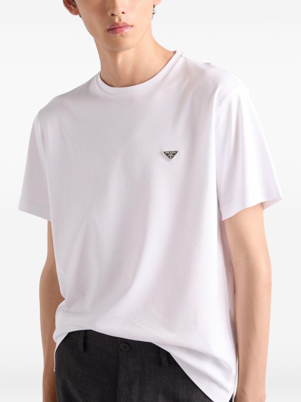 logo cotton T-shirt - 3