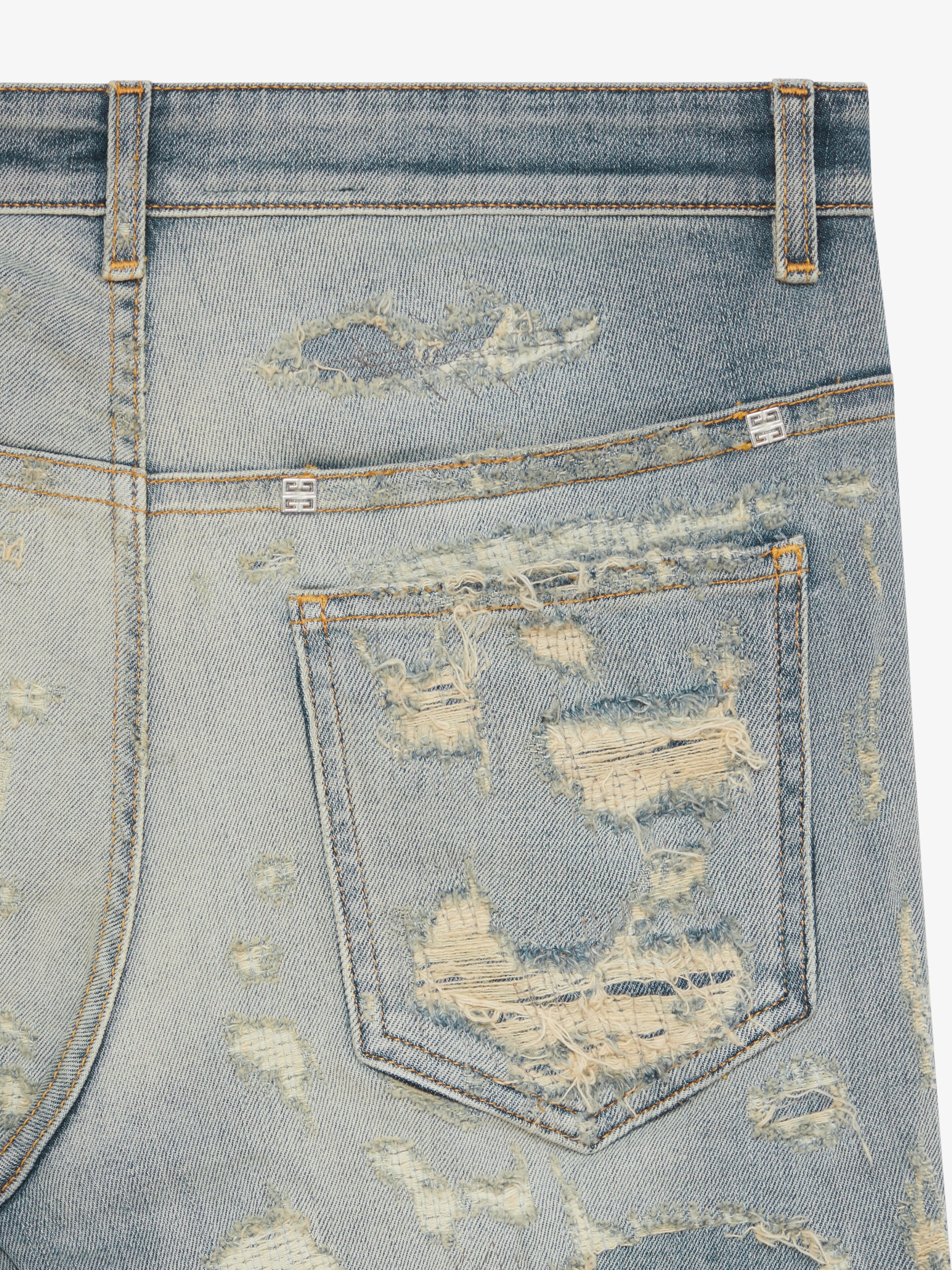 JEANS IN RIP AND REPAIR DENIM - 5