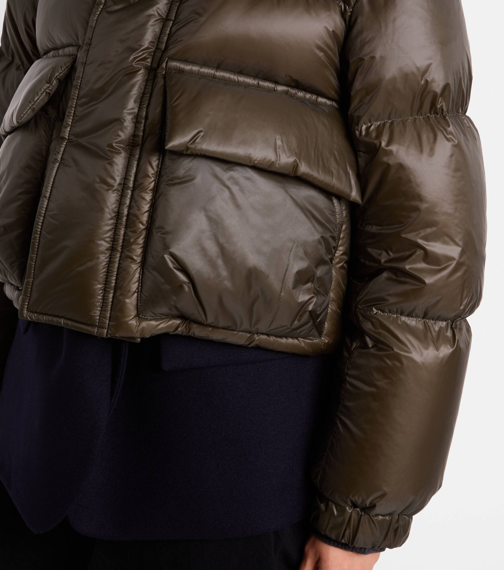 Layered wool down jacket - 5