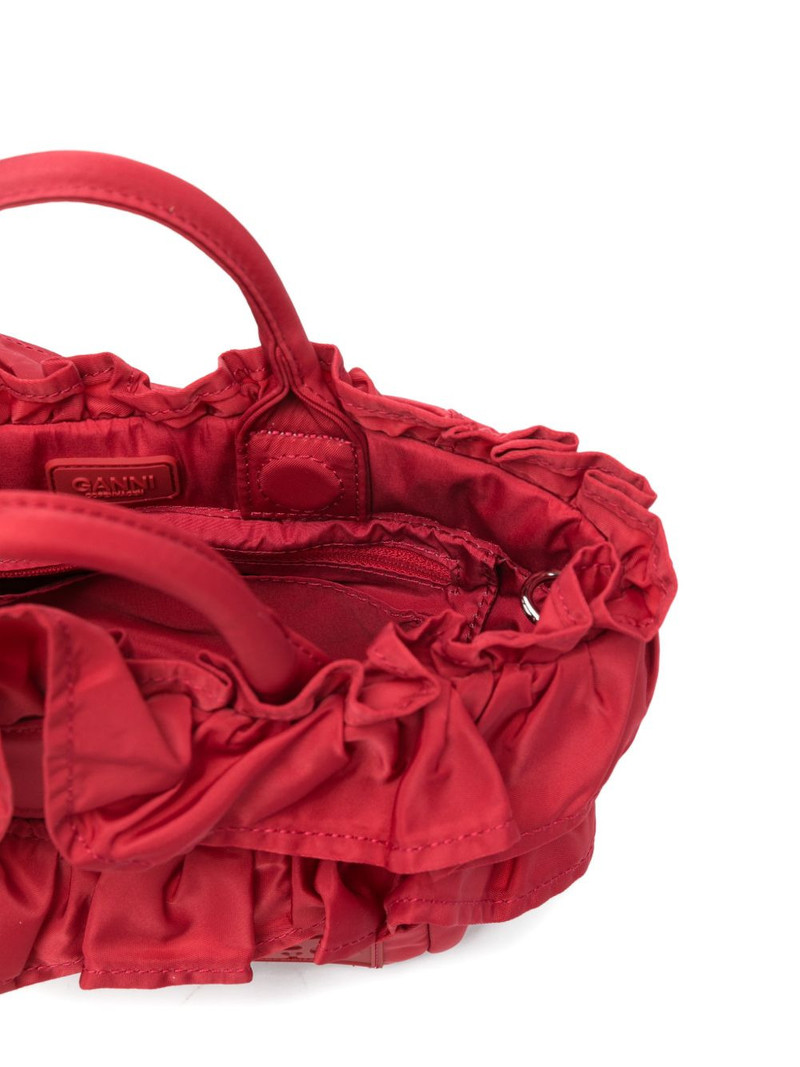 ruffled-detail tote bag 5