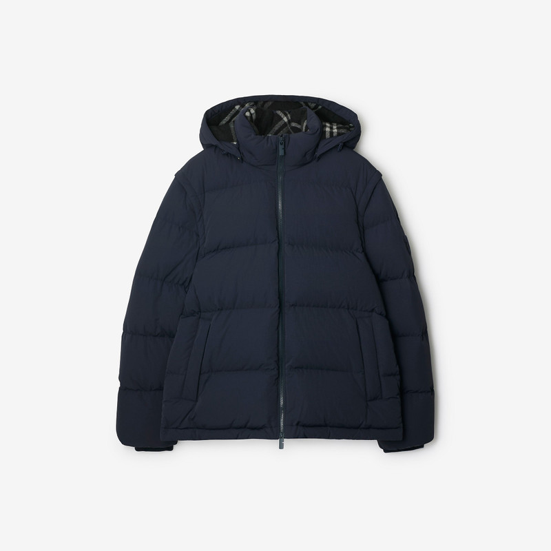 Detachable Sleeve Nylon Puffer Jacket 1